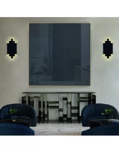 Sieninis šviestuvas robin black, ACB design