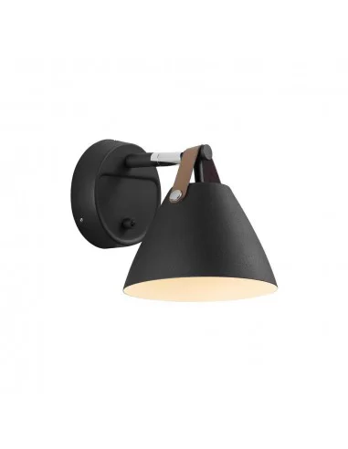Sieninis šviestuvas strap black, Nordlux