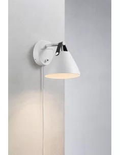 Sieninis šviestuvas strap white, Nordlux