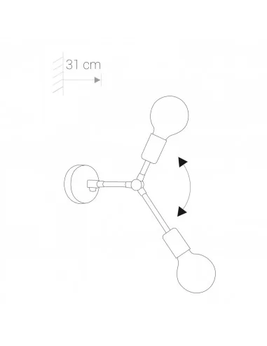 Sieninis šviestuvas twig, Nowodvorski