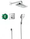 Dušo sistemos potinkinis komplektas Raindance Select E chromas, Hansgrohe