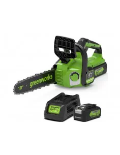 Akumuliatorinis Grandininis Pjūklas, 24V su 4Ah akumuliatoriumi gd24cs30k4, Greenworks