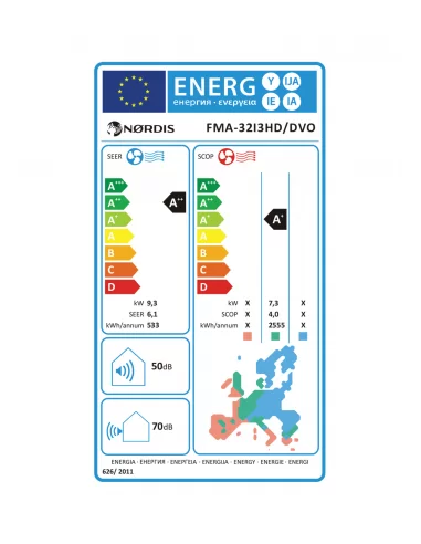 Oro kondicionierių sistemos - išorinis įrenginys 9,4/9,45 kW ORION PRO MULTI-SPLIT FMA-32I3HD/DVO, NORDIS