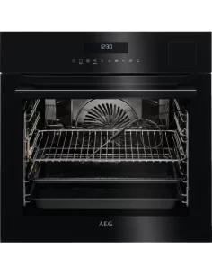 Juodos spalvos garinė orkaitė AEG BSE792320B
