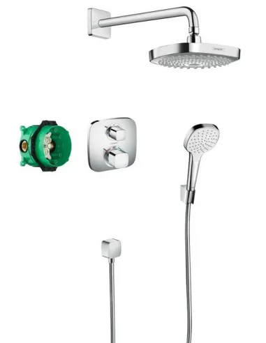 Dušo sistemos potinkinis komplektas Croma Select E, Hansgrohe