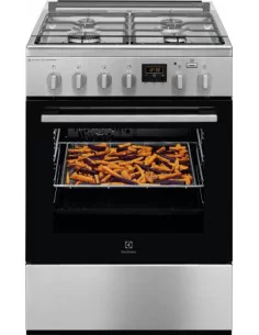 60cm.pločio dujinė viryklė su elektrine ork. Electrolux LKK660201X
