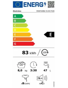 Iš priekio pakraunama skalbyklė Electrolux EW6F448BU