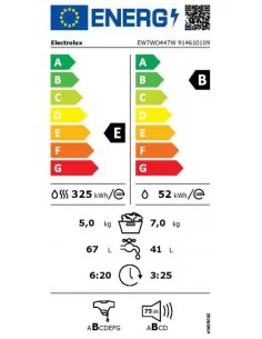 Skalbyklė su džiovykle Electrolux EW7WO447W