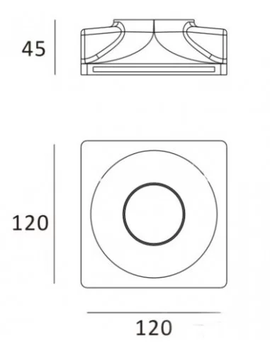 Berėmis Šviestuvas Round Wave, Light plan