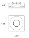 Berėmis Šviestuvas Round Wave, Light plan