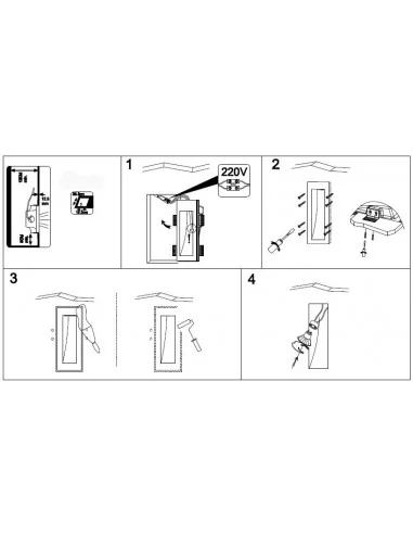 Įleidžiamas Šviestuvas Long, Light plan
