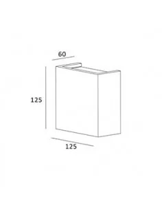 Sieninis Šviestuvas Cube, Light plan