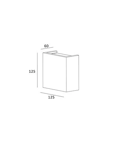 Sieninis Šviestuvas Cube, Light plan