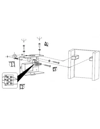 Sieninis Šviestuvas Cube, Light plan