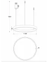 Pakabinamas Led Dimeriuojamas Šviestuvas Supernova D40 40W 3000K Triac, Black, Light plan