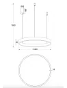 Pakabinamas Led Dimeriuojamas Šviestuvas Supernova D40 40W 3000K Triac, Brushed Gold, Light plan