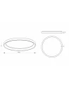 Lubinis Led Dimeriuojamas Šviestuvas Omega D78 60W 3000K Triac, White, Light plan