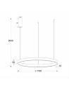 Pakabinamas Led Dimeriuojamas Šviestuvas Supernova D118 100W 3000K Triac, Brushed Gold, Light plan