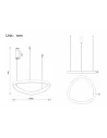 Pakabinamas Led Dimeriuojamas Šviestuvas Delta 48W 3000K Tuya, Black, Light plan