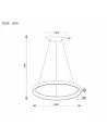 Pakabinamas Led Dimeriuojamas Šviestuvas Omega 38W 3000K Triac, White, Light plan