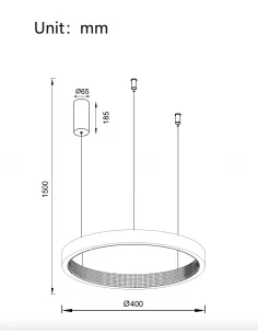 Pakabinamas Led Dimeriuojamas Šviestuvas Estella 30W 3000K Triac, Brushed Gold, Light plan