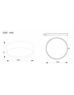 Lubinis Led Dimeriuojamas Šviestuvas Etam D40 30W 3000K Triac, White, Light plan