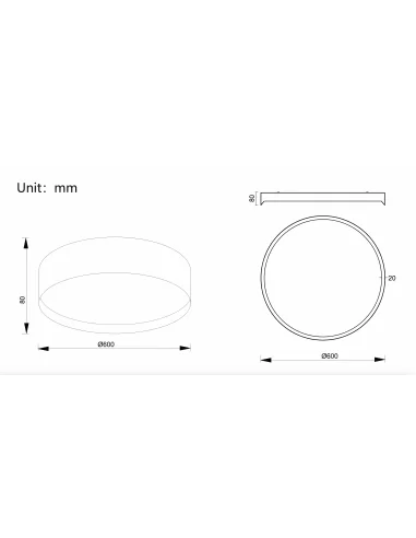 Lubinis Led Dimeriuojamas Šviestuvas Etam D60 60W 3000K Triac, Black, Light plan