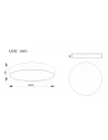 Lubinis Led Dimeriuojamas Šviestuvas Leo D60 60W 3000K Triac, White, Light plan