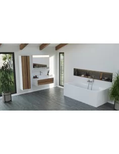 Spintelė po praustuvu SB Step 430 balta/balta, RAVAK