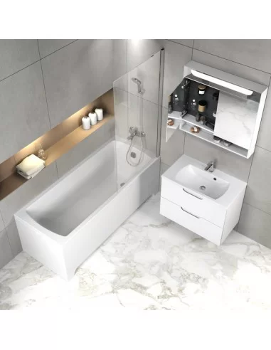 Spintelė SD 600 Classic II balta/pilka, RAVAK