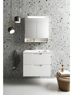 Spintelė SD 600 Classic II balta/pilka, RAVAK