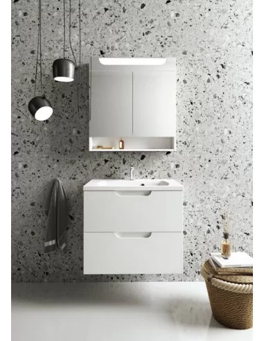 Spintelė SD 600 Classic II balta/pilka, RAVAK