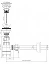 Sifonas kriauklei 1 1/4"x32 su galv., vientisu teršalų rinktuvu HC1L, McAlpine