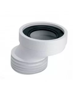 Vamzdis WC pajungti 125x100 išcentruotas su tarpine L-125 mm HC38, McAlpine