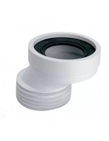 Vamzdis WC pajungti 125x100 išcentruotas su tarpine L-125 mm HC38, McAlpine