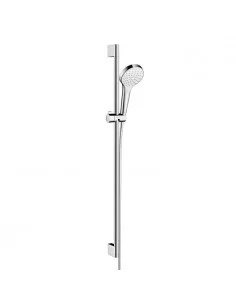 Dušo komplektas su aukštu laikikliu Croma Select S 1jet 90cm chromas/baltas, Hansgrohe