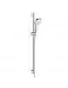 Dušo komplektas su aukštu laikikliu Croma Select S 1jet 90cm chromas/baltas, Hansgrohe