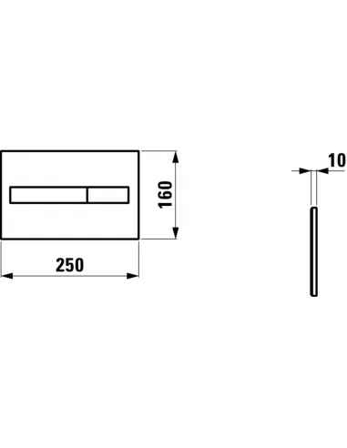 Nuleidimo klavišas LIS Dual Flush, Laufen