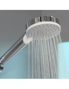 Dušo komplektas su aukštu laikikliu Crometta Vario 65 cm chromas/baltas, Hansgrohe