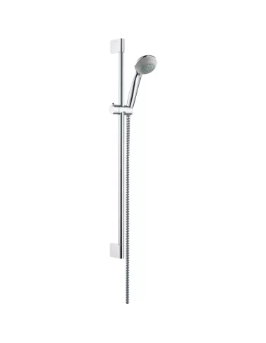 Dušo komplektas su aukštu laikikliu Crometta 85 Vario 65cm chromas, Hansgrohe