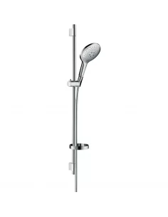 Dušo komplektas su aukštu laikikliu Raindance Select S 150 3 jet. 90cm chromas, Hansgrohe