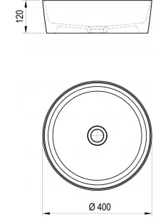 Praustuvas Ceramic Uni 400 Slim, RAVAK