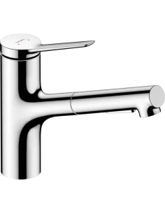 Maišytuvas plautuvei Zesis 150 su ištraukiama galva, 2jet, chromas, HANSGROHE