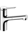 Maišytuvas plautuvei Zesis 150 su ištraukiama galva, 2jet, chromas, HANSGROHE
