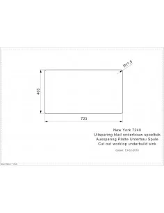 Plautuvė nerūdijančio plieno New York 72/40 (L), REGINOX