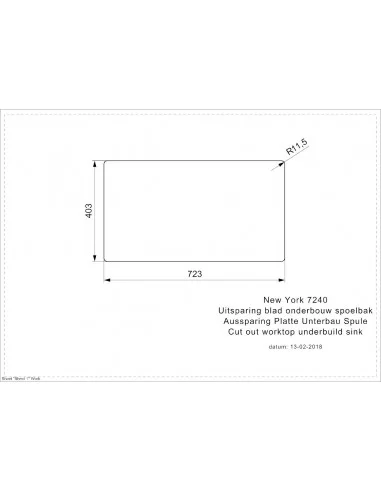 Plautuvė nerūdijančio plieno New York 72/40 (L), REGINOX
