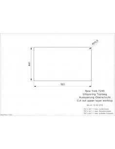 Plautuvė nerūdijančio plieno New York 72/40 (L), REGINOX