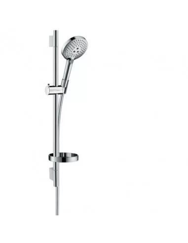 Dušo komplektas su aukštu laikikliu Raindance Select S 120 3 jet 65cm chromas, Hansgrohe