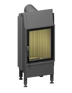 Plieninis židinio ugniakuras Spartherm Mini R1V510-4S, tiesiu stiklu, dešininės durelės