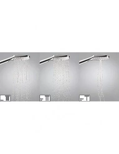 Dušo komplektas su aukštu laikikliu Raindance Select S 120 3jet 90cm chromas, Hansgrohe